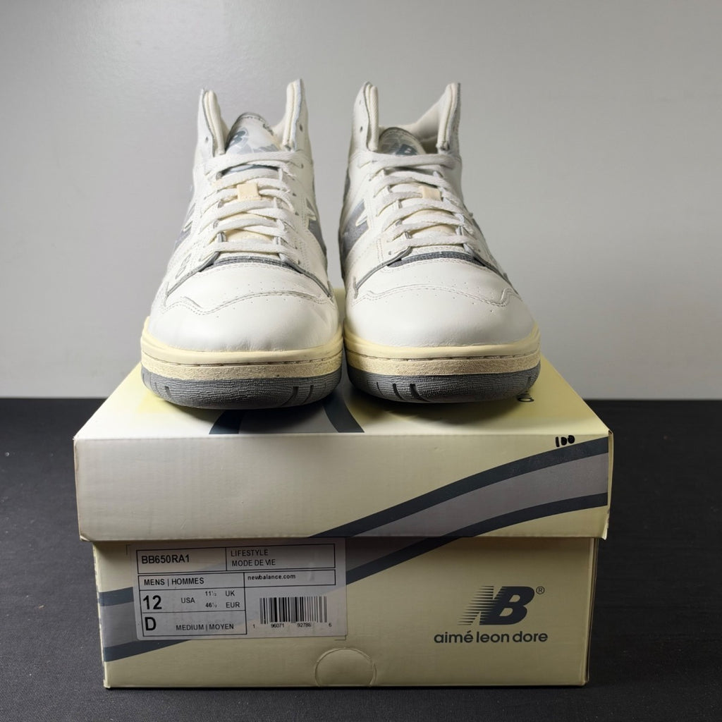 New Balance 650R Aime Leon Dore White Grey (Size 12) - Image 2