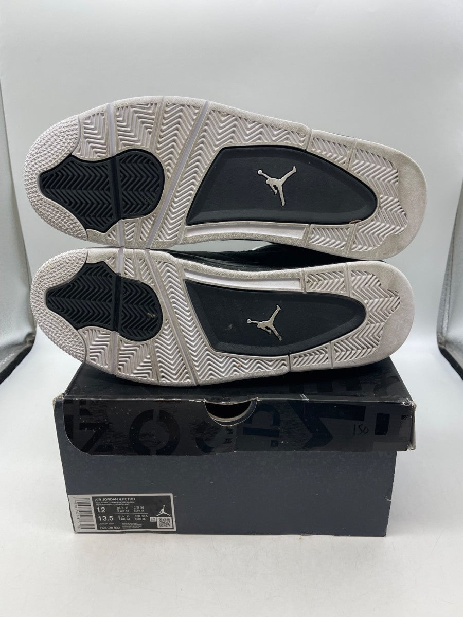 Jordan 4 Retro Fear (2024) 12 (Moderately Worn Pre-Owned)JordanBlack/White/Anthracite/Black/Pure Platinum - Image 7