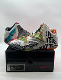 Nike LeBron 11 What the LeBron 14 (Moderately Worn Pre-Owned)NikeBlack Lava/Silver Ice-Galaxy Blue - Image 1