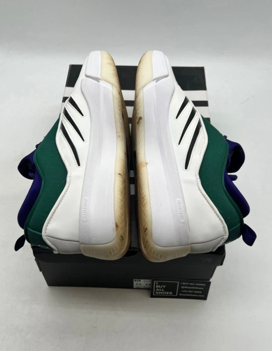 adidas Dame 9 Milwaukee Bucks 12 (Moderately Worn Pre-Owned)adidasCloud White/Core Black/Collegiate Green - Image 8