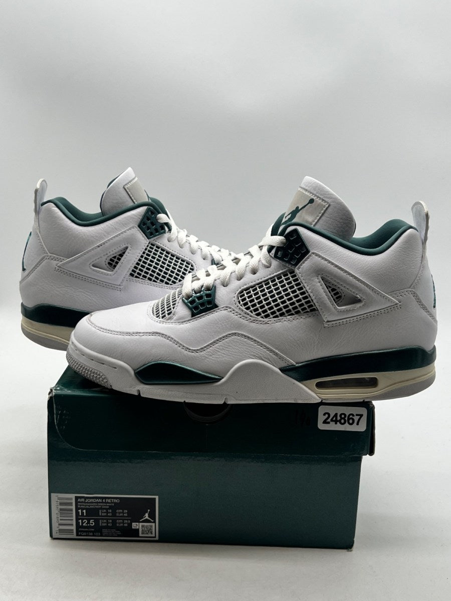 Jordan 4 Retro Oxidized Green 11 (Moderately Worn Pre-Owned)JordanWhite/Oxidized Green/White/Neutral Grey - Image 1