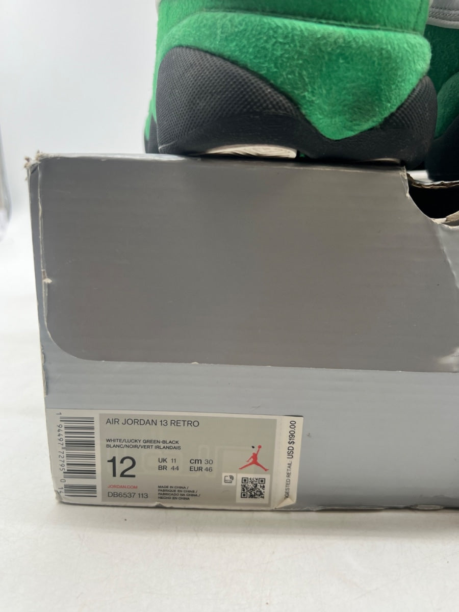Jordan 13 Retro White Lucky Green 12 (Moderately Worn Pre-Owned) - Image 6
