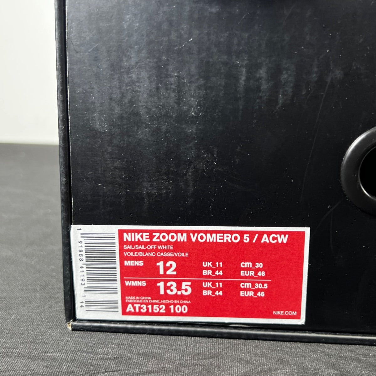 Nike Zoom Vomero 5 A Cold Wall Sail 12 (Lightly Worn Pre-Owned)NikeSail/Sail-Off White-Summit White-Reflect Silver - Image 4