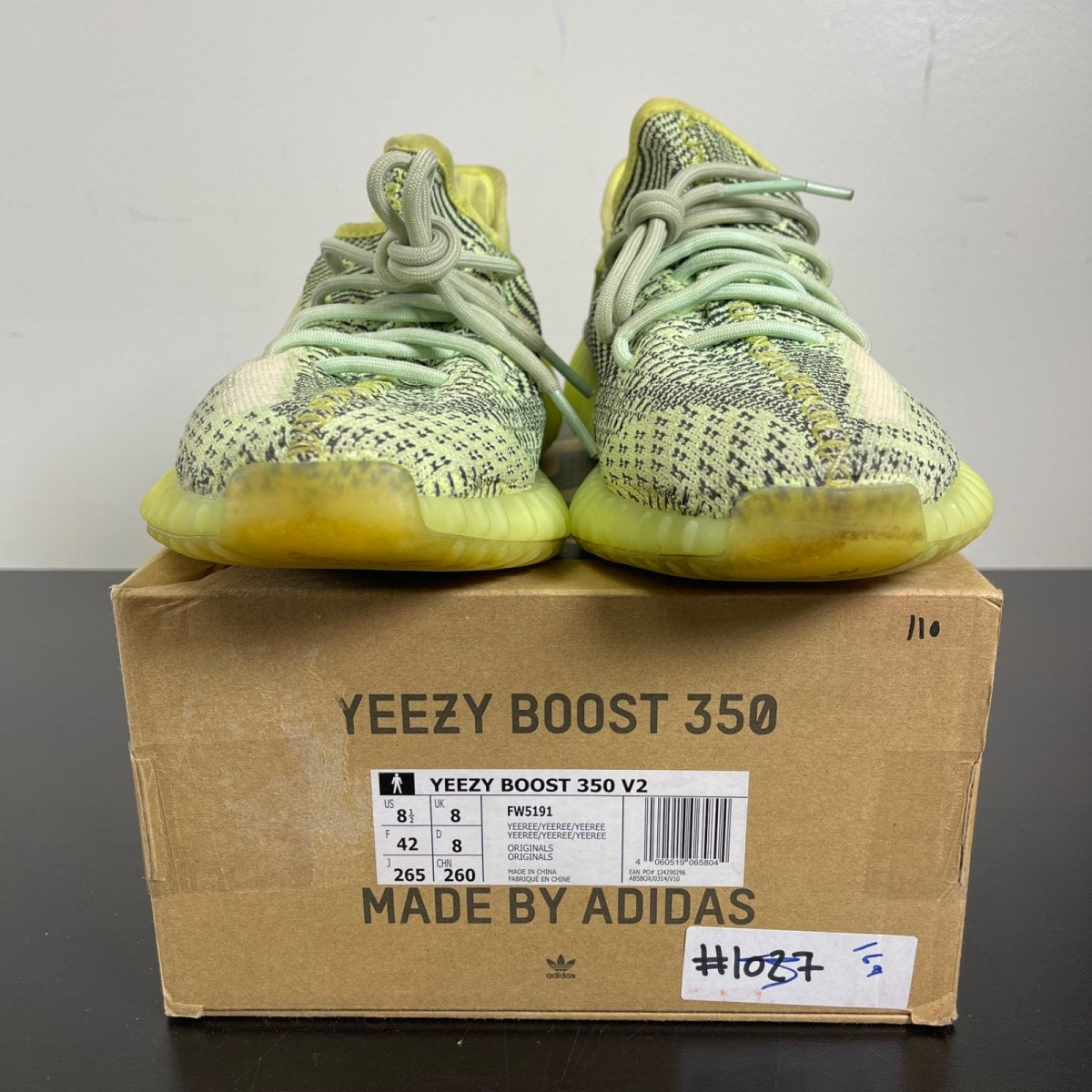 adidas Yeezy Boost 350 V2 Yeezreel (Non-Reflective) 8.5 (Moderately Worn Pre-Owned)adidasYeezreel/Yeezreel/Yeezreel - Image 2
