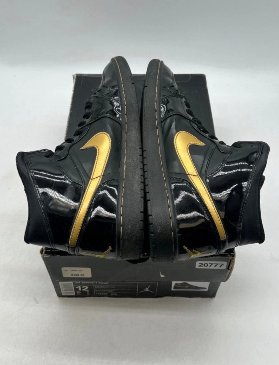 Jordan 1 Retro Black Metallic Gold (2003) 12 (Moderately Worn Pre-Owned)JordanBlack/Metallic Gold - Image 7