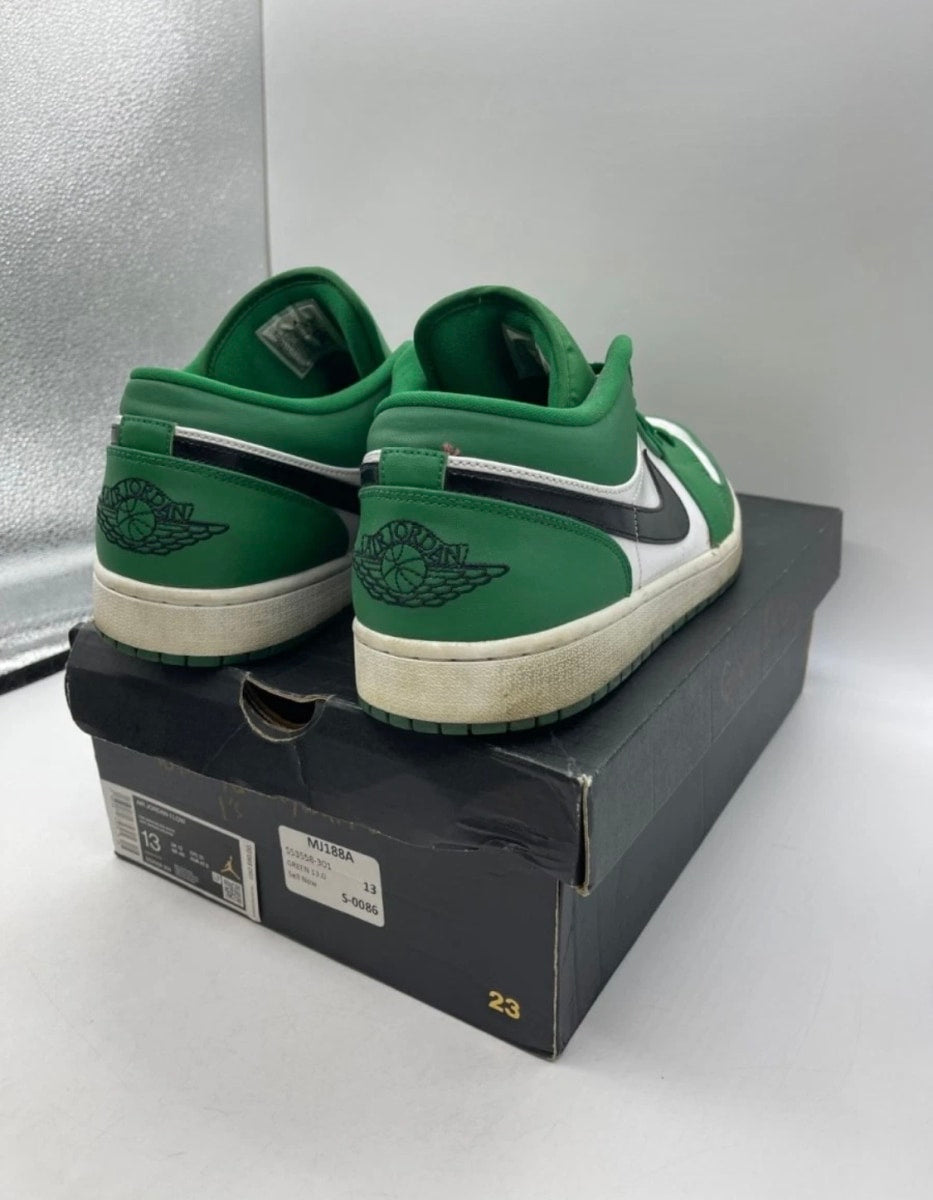Jordan 1 Low Pine Green 13 (Heavily Worn Pre-Owned)JordanPine Green/Black-White - Image 3
