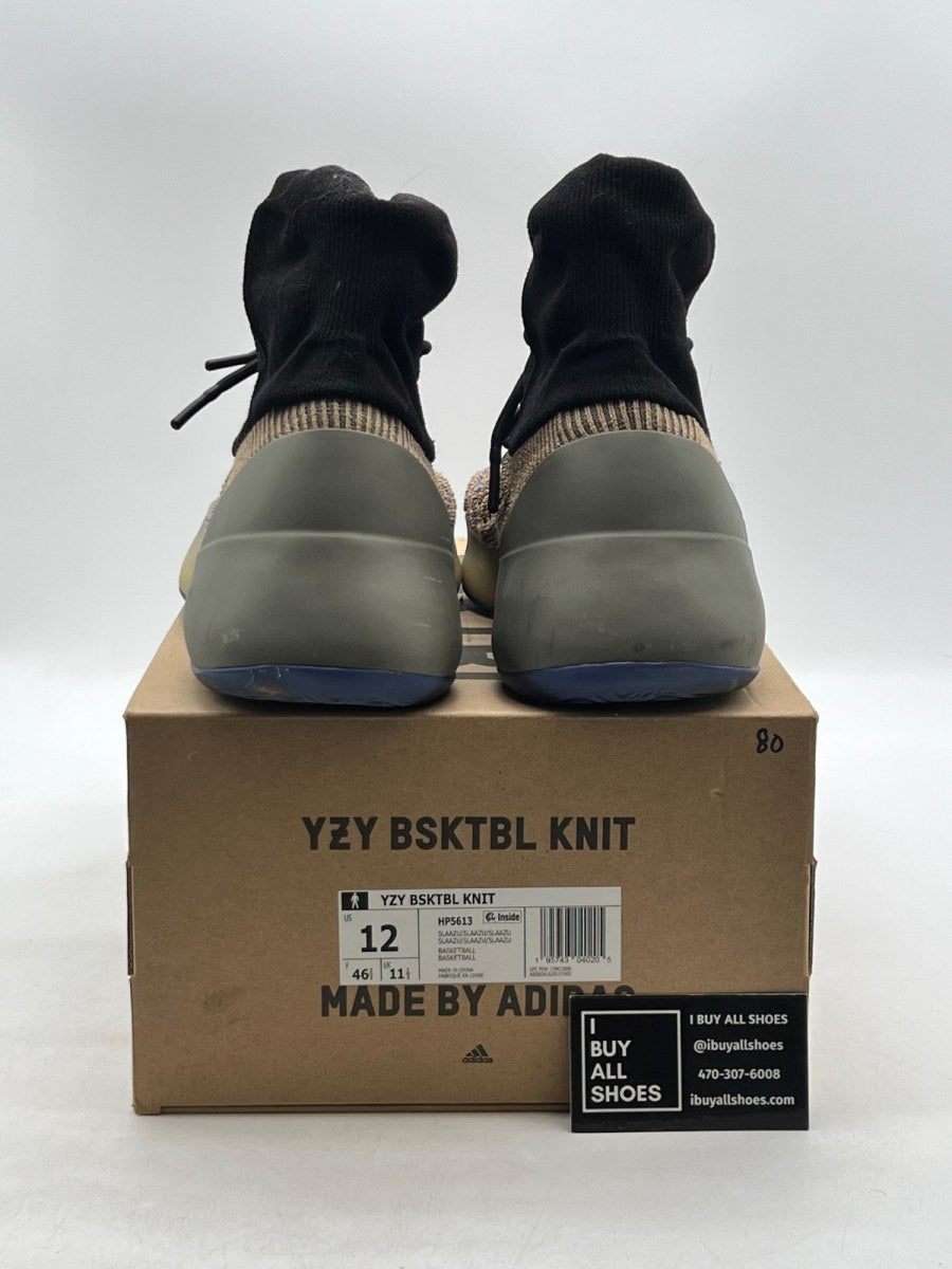 adidas Yeezy BSKTBL Knit Slate Azure 12 (Moderately Worn Pre-Owned) - Image 3