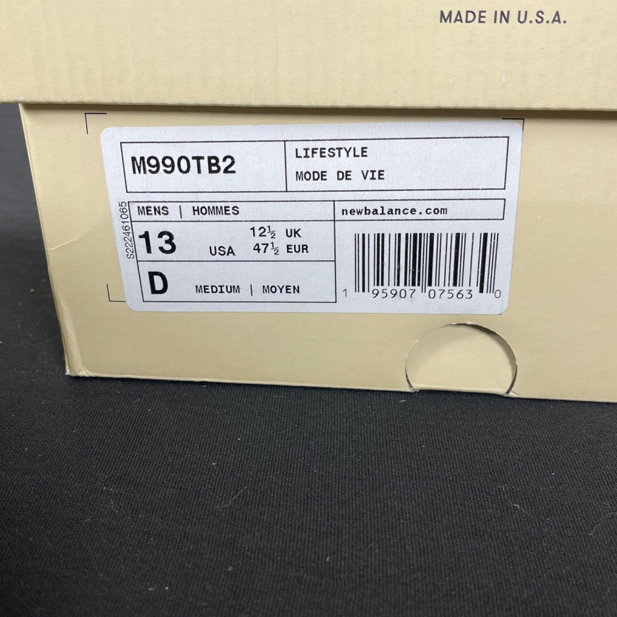 New Balance 990v2 MiUSA Teddy Santis Navy Castlerock 13 (Moderately Worn Pre-Owned)New BalanceNavy/Castlerock - Image 7