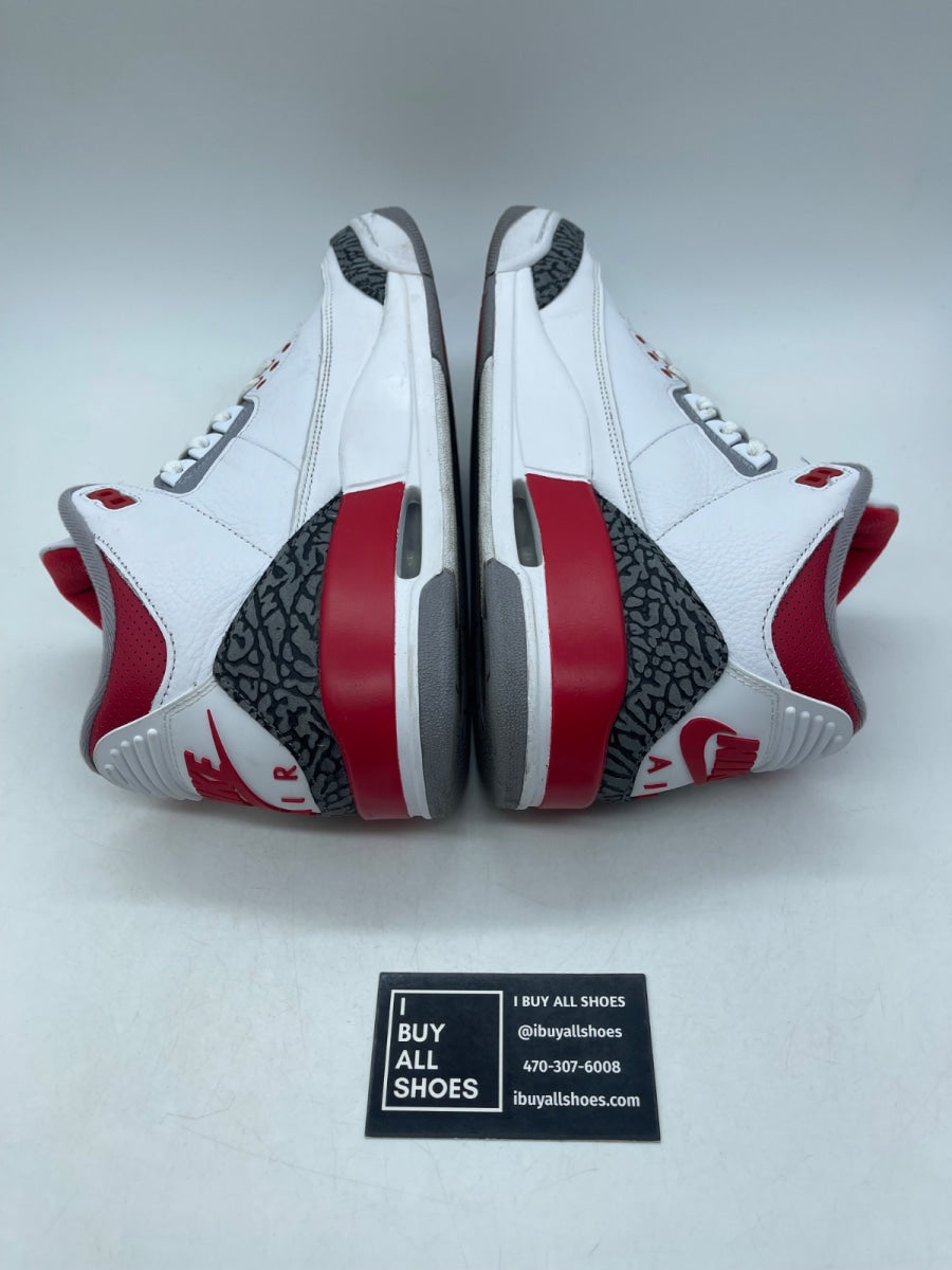 Jordan 3 Retro Fire Red (2022) 9.5 (Moderately Worn Pre-Owned) - Image 6