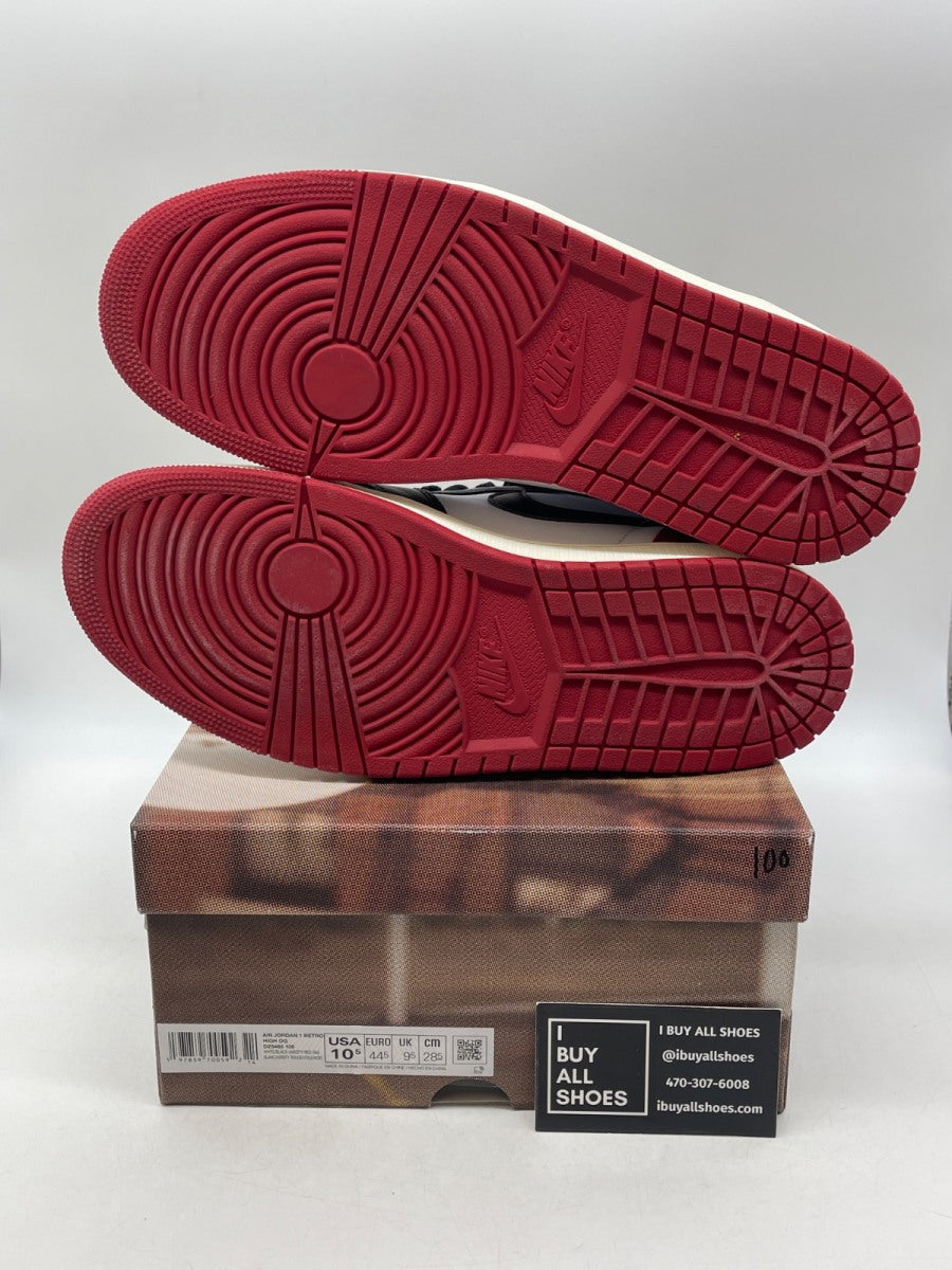 Jordan 1 Retro High OG Black Toe Reimagined 10.5 (Lightly Worn Pre-Owned) - Image 7