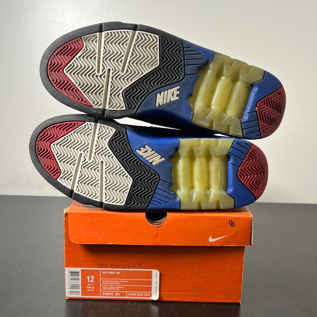 Nike Air Force 180 Barkely OG (2013) 12 (Moderately Worn Pre-Owned)NikeBlack/White-Sport Royal-Red - Image 6