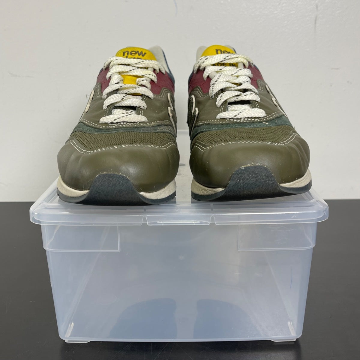 New Balance 997 MiUSA Aimé Leon Dore Dark Moss Angora 12 (Moderately Worn Pre-Owned)New BalanceDark Moss/Angora - Image 2