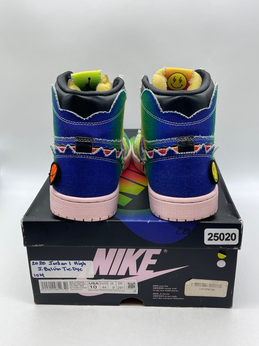 Jordan 1 Retro High J Balvin 10 (Moderately Worn Pre-Owned)JordanMulti-Color/Black-Pink Foam-Multi-Color - Image 3