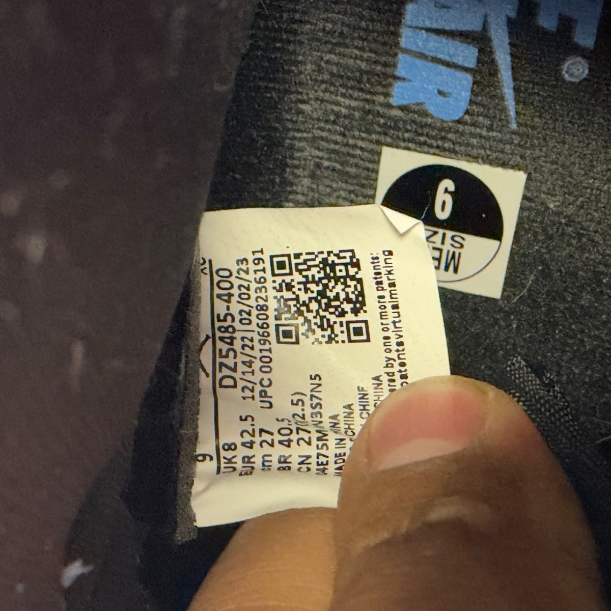 Jordan 1 Retro High OG UNC Toe (Size 9) - Image 7