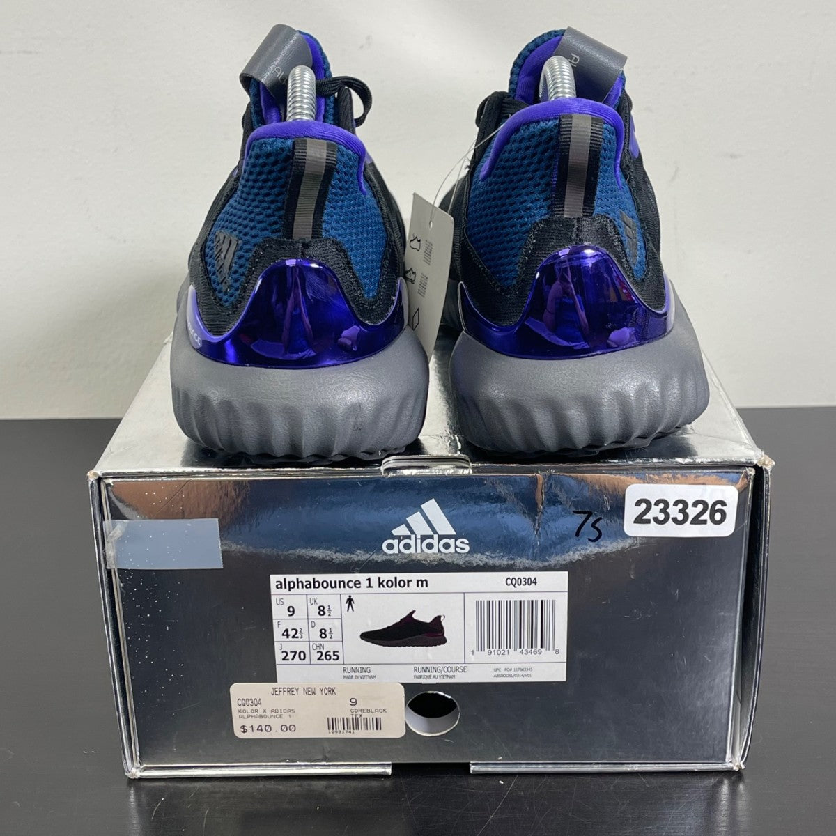 adidas Alphabounce 1 Kolor Black 9 (Moderately Worn Pre-Owned)adidasCore Black/Grey Five/Energy Ink - Image 4
