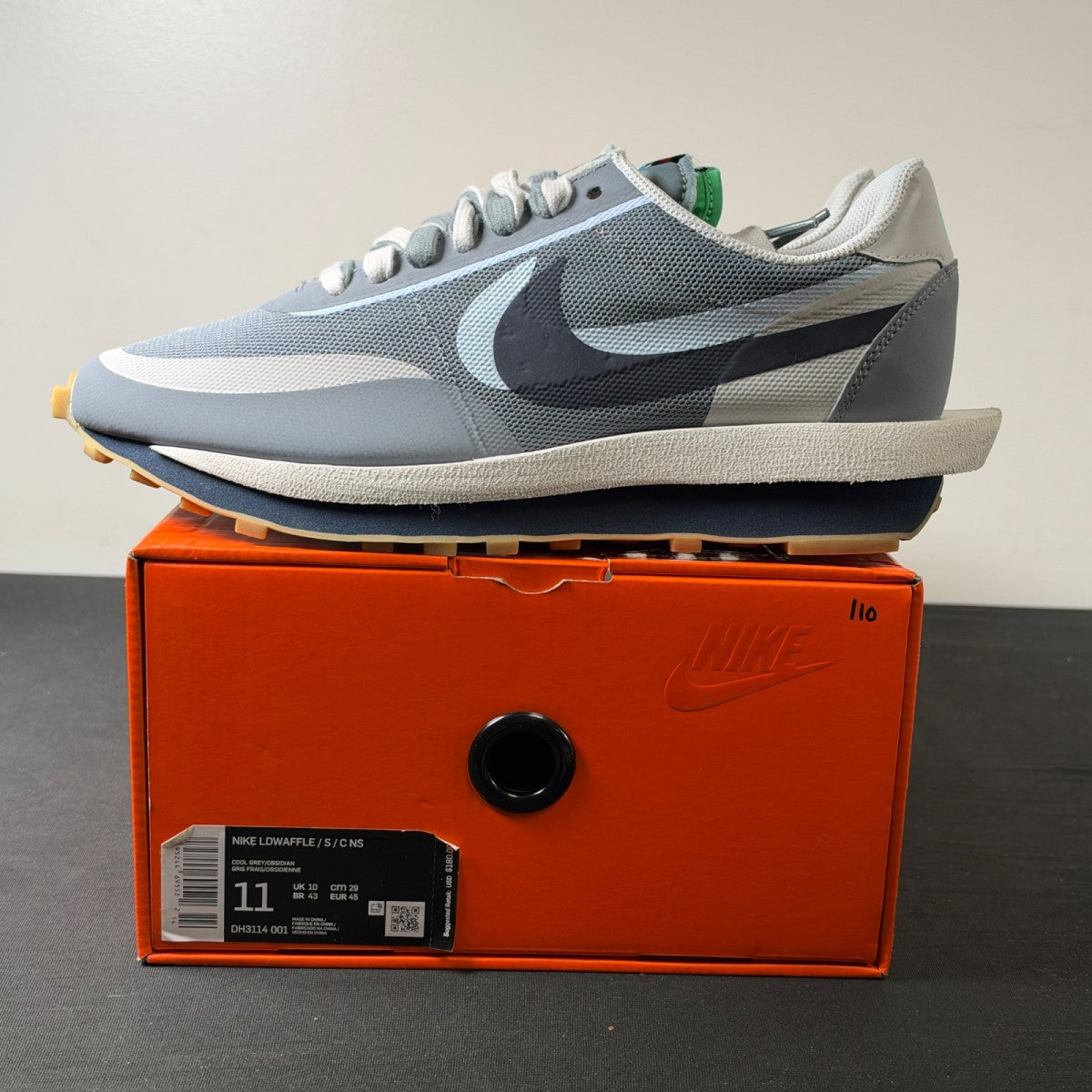 Nike LD Waffle sacai CLOT Kiss of Death 2 Cool Grey (Size 11) - Image 3