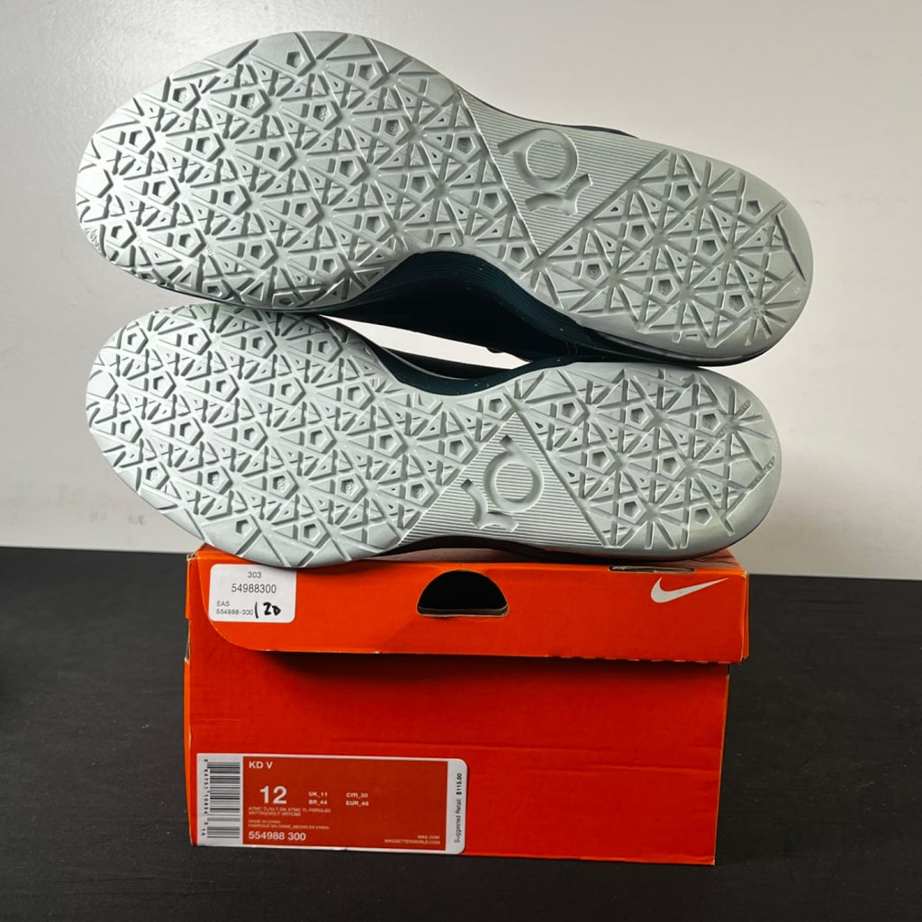 Nike KD 5 Hulk 12 (New Pre-Owned)NikeAtomic Teal / Volt / Dark Atomic Teal / Fiberglass / Gamma Ray - Image 5