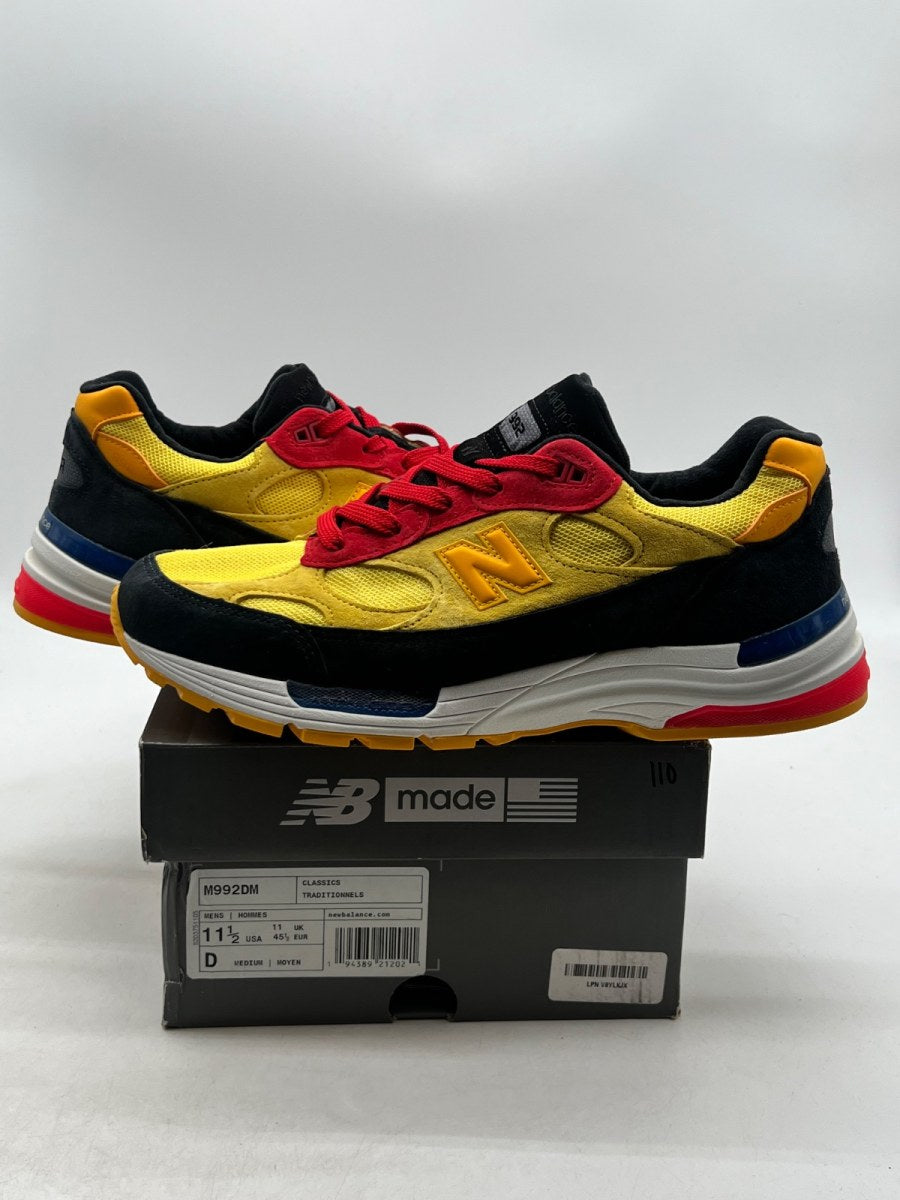 New Balance 992 Yellow Red 11.5 (Lightly Worn Pre-Owned)New BalanceYellow/Black-Red - Image 1
