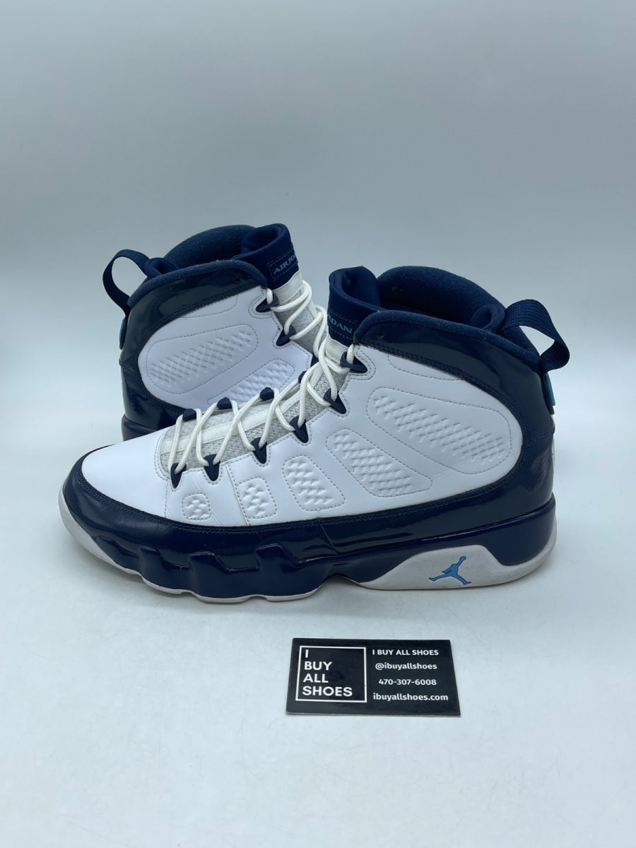 Jordan 9 Retro Pearl Blue 13 (Moderately Worn Pre-Owned) - Image 1
