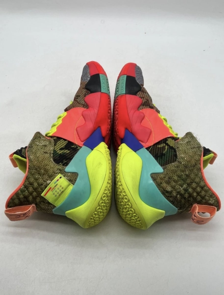 Jordan Zer0.2 SP Why Not? 11.5 (Lightly Worn Pre-Owned)JordanCamo Green/Volt/Infrared/Hyper Turquoise - Image 6