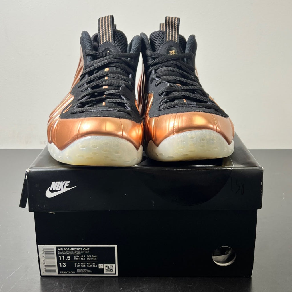 Nike Air Foamposite One Copper (2024) 11.5 (Lightly Worn Pre-Owned)NikeBlack/Metallic Copper/Off Noir - Image 2