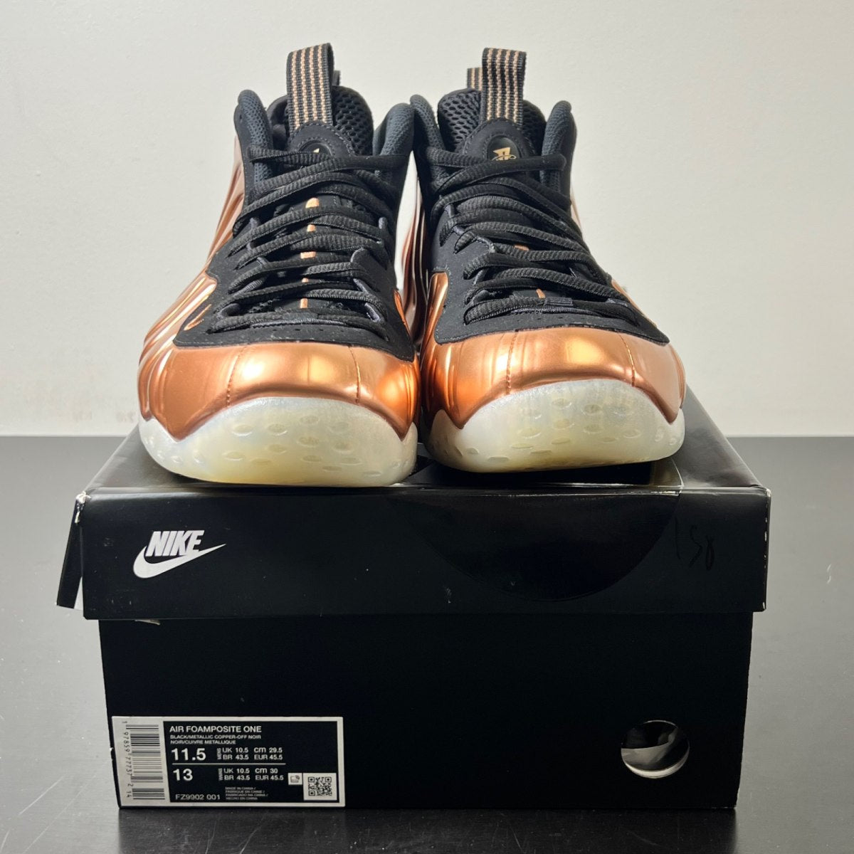Nike Air Foamposite One Copper (2024) 11.5 (Lightly Worn Pre-Owned)NikeBlack/Metallic Copper/Off Noir - Image 2