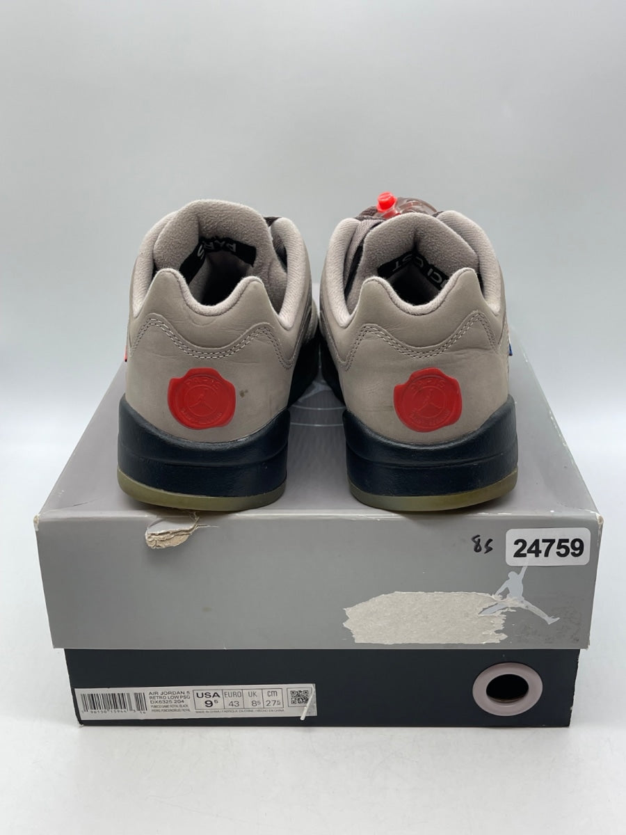 Jordan 5 Retro Low PSG (2022) 9.5 (Moderately Worn Pre-Owned)JordanPumice/Game Royal-Black-Plum Eclipse - Image 3