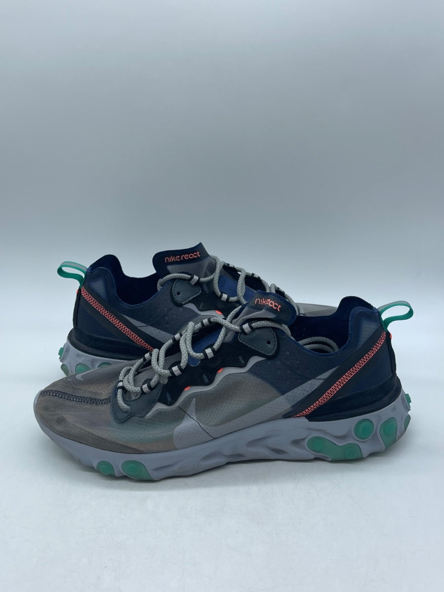 Nike React Element 87 Black Neptune Green 12 (Moderately Worn Pre-Owned) - Image 1