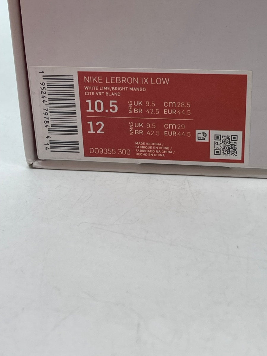 Nike LeBron 9 Low LeBronald Palmer (2022) 10.5 (Moderately Worn Pre-Owned)NikeWhite Lime/Bright Mango-New Green - Image 8