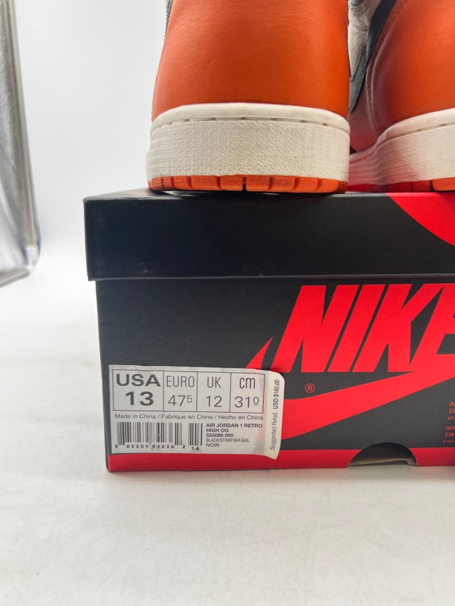 Jordan 1 Retro Shattered Backboard 13 (Lightly Worn Pre-Owned) - Image 6