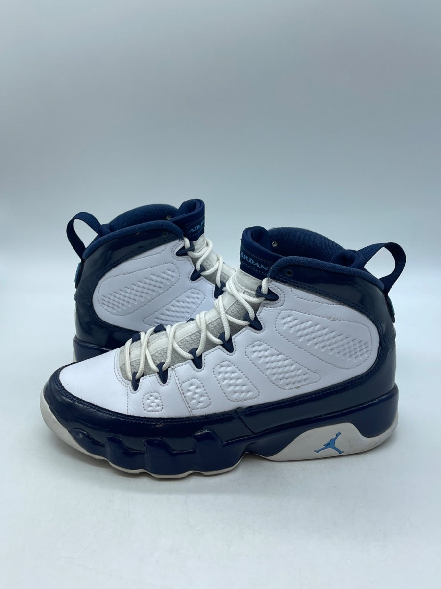 Jordan 9 Retro Pearl Blue 9 (Moderately Worn Pre-Owned)JordanWhite/University Blue-Midnight Navy - Image 1