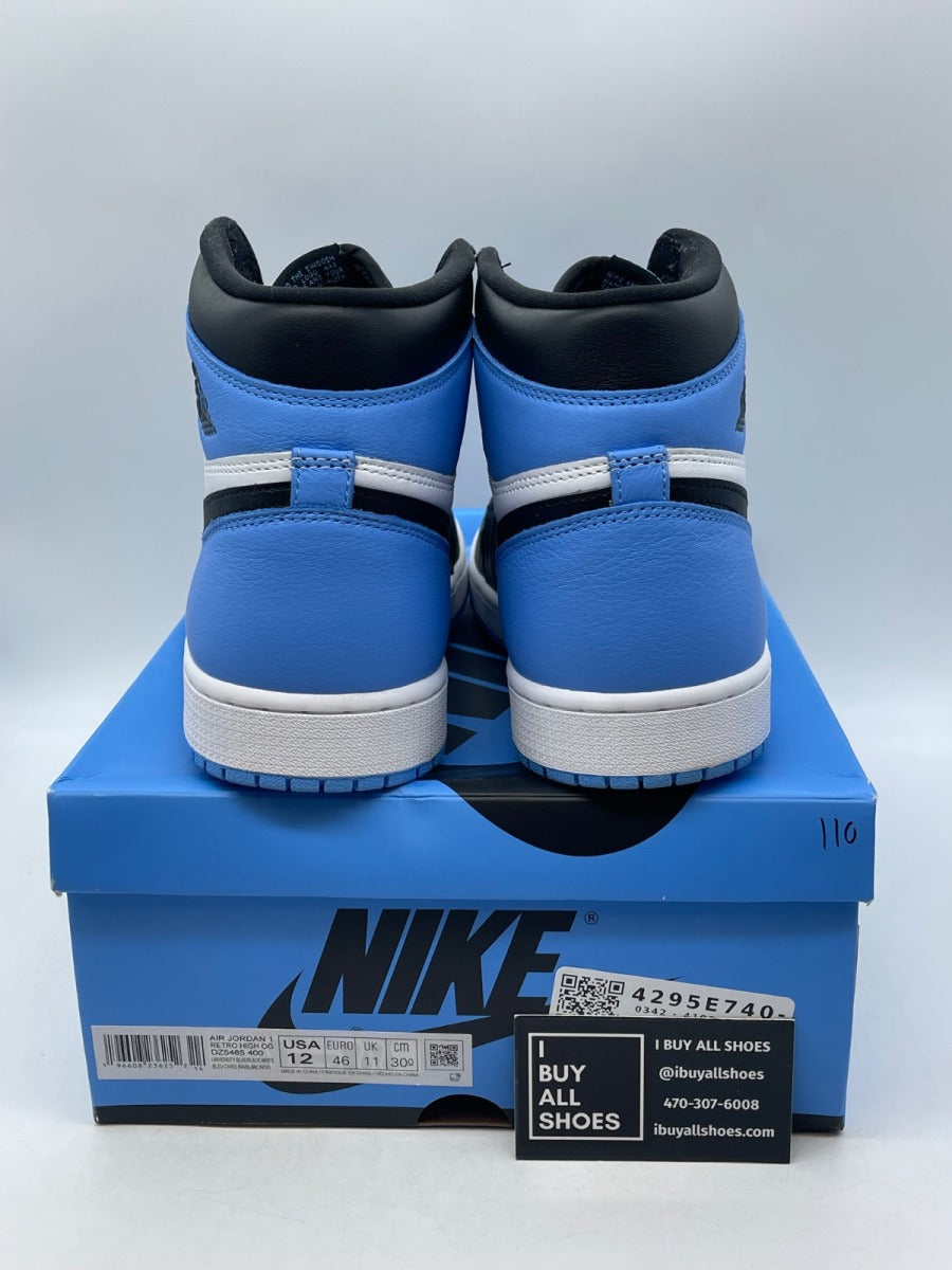 Jordan 1 Retro High OG UNC Toe 12 (Moderately Worn Pre-Owned) - Image 3