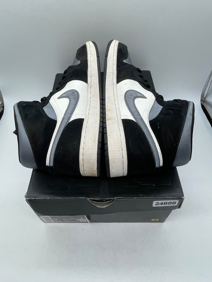 Jordan 1 Mid Satin Grey Toe 9.5 (Moderately Worn Pre-Owned)JordanBlack/Smoke Grey-Sail - Image 6