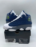 Jordan 13 Retro Flint (2020) (GS) 6Y (Lightly Worn Pre-Owned)JordanNavy/Flint Grey-White-University Blue - Image 1