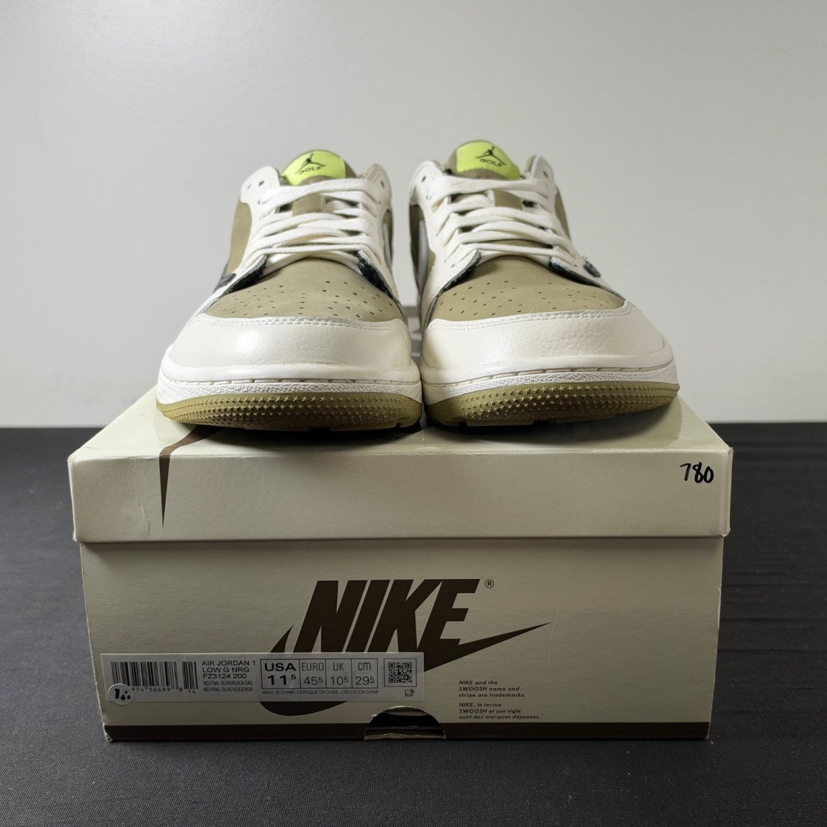 Jordan 1 Retro Low Golf Travis Scott Neutral Olive (Size 11.5) - Image 2