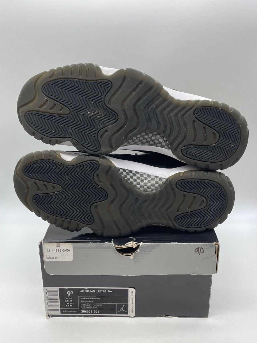 Air Jordan 11 Retro Low IE 'Black Charcoal Red' 2011 (Size 9.5) - Image 7