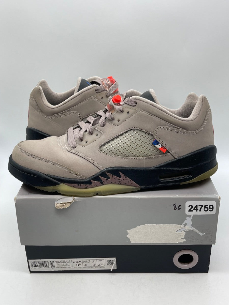 Jordan 5 Retro Low PSG (2022) 9.5 (Moderately Worn Pre-Owned)JordanPumice/Game Royal-Black-Plum Eclipse - Image 1