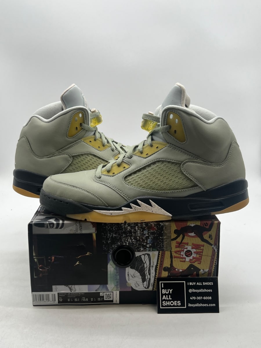 Jordan 5 Retro Jade Horizon 12 (Lightly Worn Pre-Owned) - Image 1