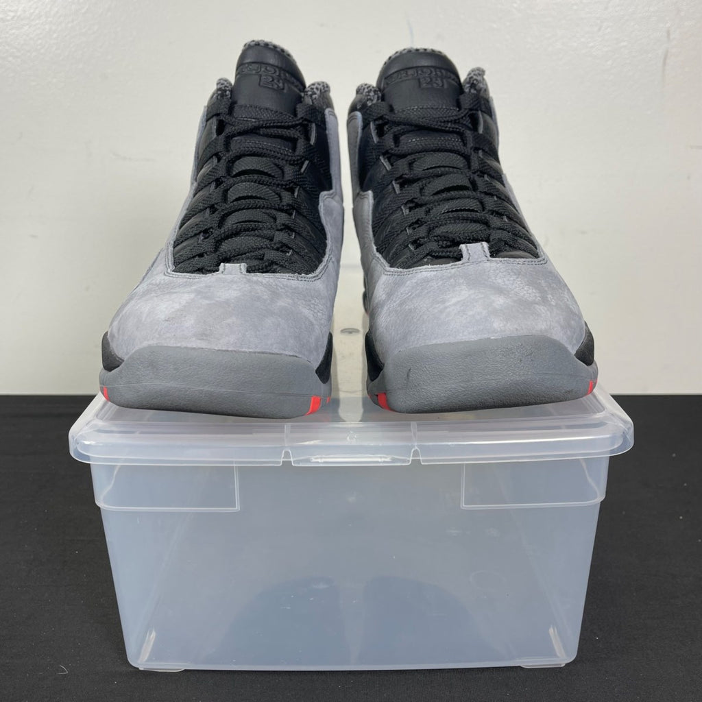 Jordan 10 Retro Cool Grey 10.5 (Moderately Worn Pre-Owned)JordanCool Grey/Black-Infrared - Image 2