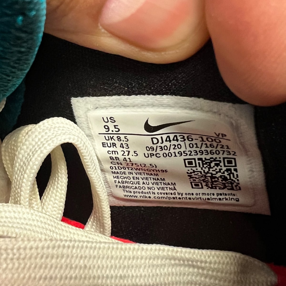 Nike LeBron 8 V2 Low Miami Nights (2021) 9.5 (Lightly Worn Pre-Owned)NikeWhite/Solar Red-Glass Blue-White - Image 7