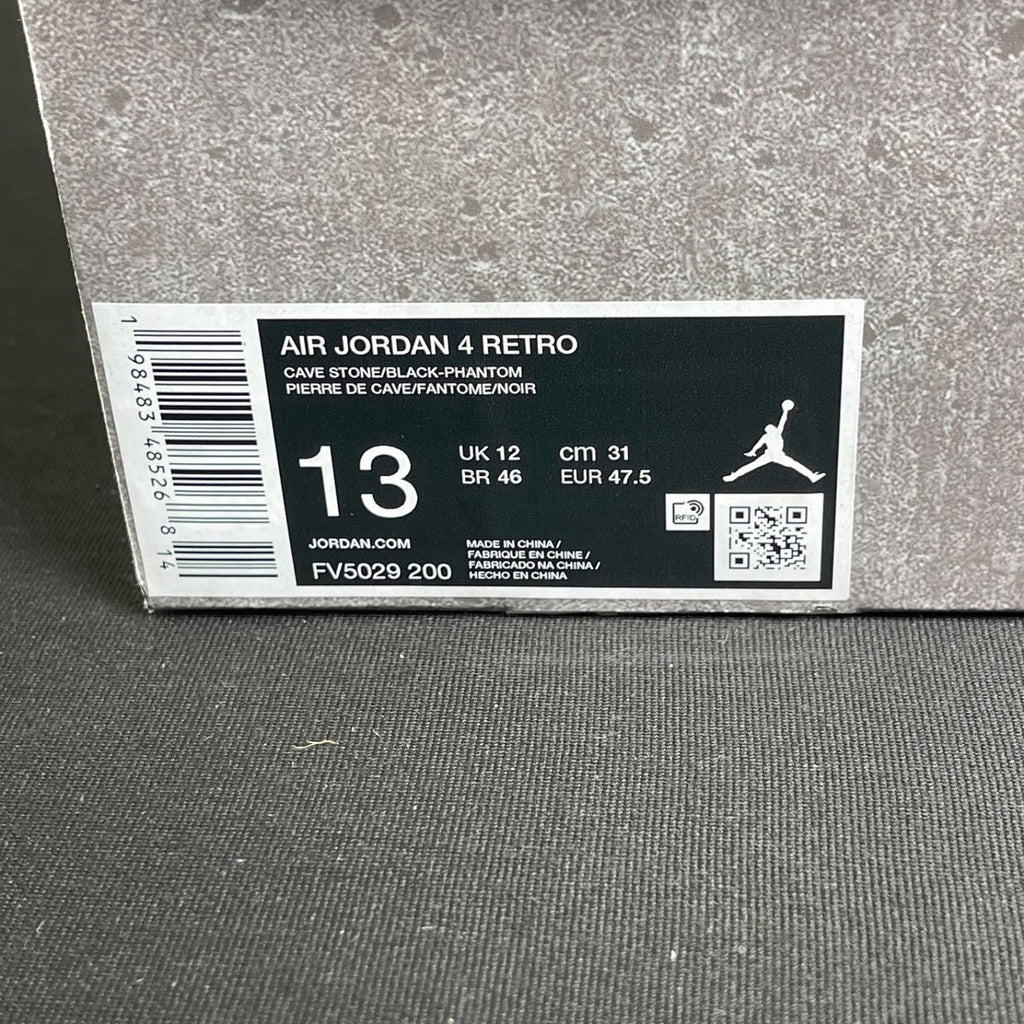Jordan 4 Retro Cave Stone (Size 13) - aux