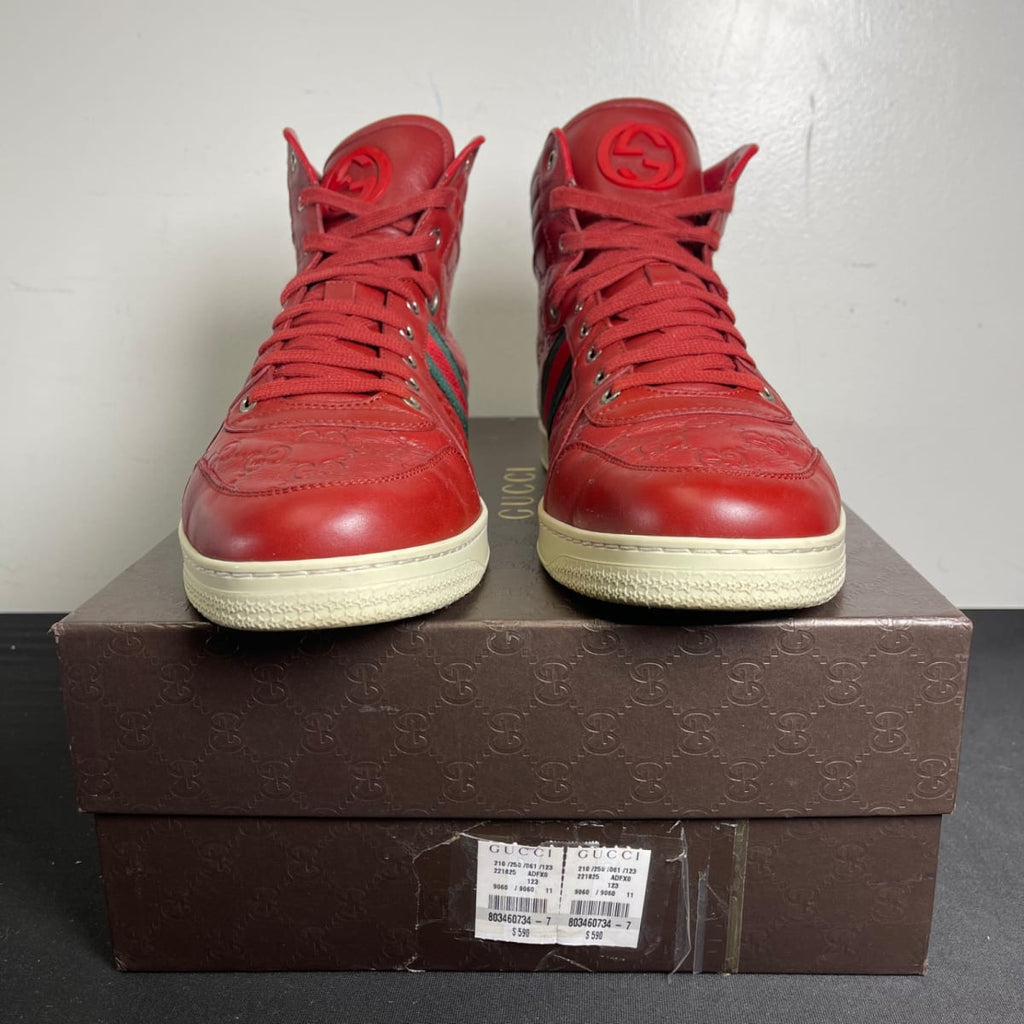 Gucci GG High Top 'Web Stripe' (Size 11) - aux