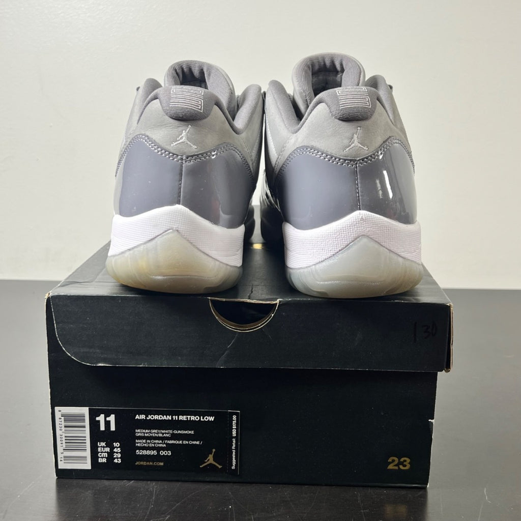 Jordan 11 Retro Low Cool Grey 11 (Lightly Worn Pre-Owned)JordanMedium Grey/White-Gunsmoke - Image 4