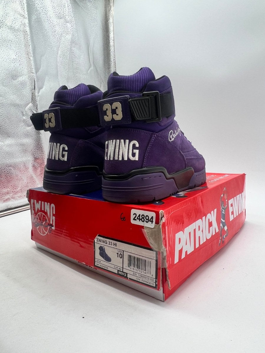 Ewing 33 Hi Purple Black White 10 (Moderately Worn Pre-Owned)Ewing AthleticsPurple/Black/White - Image 5