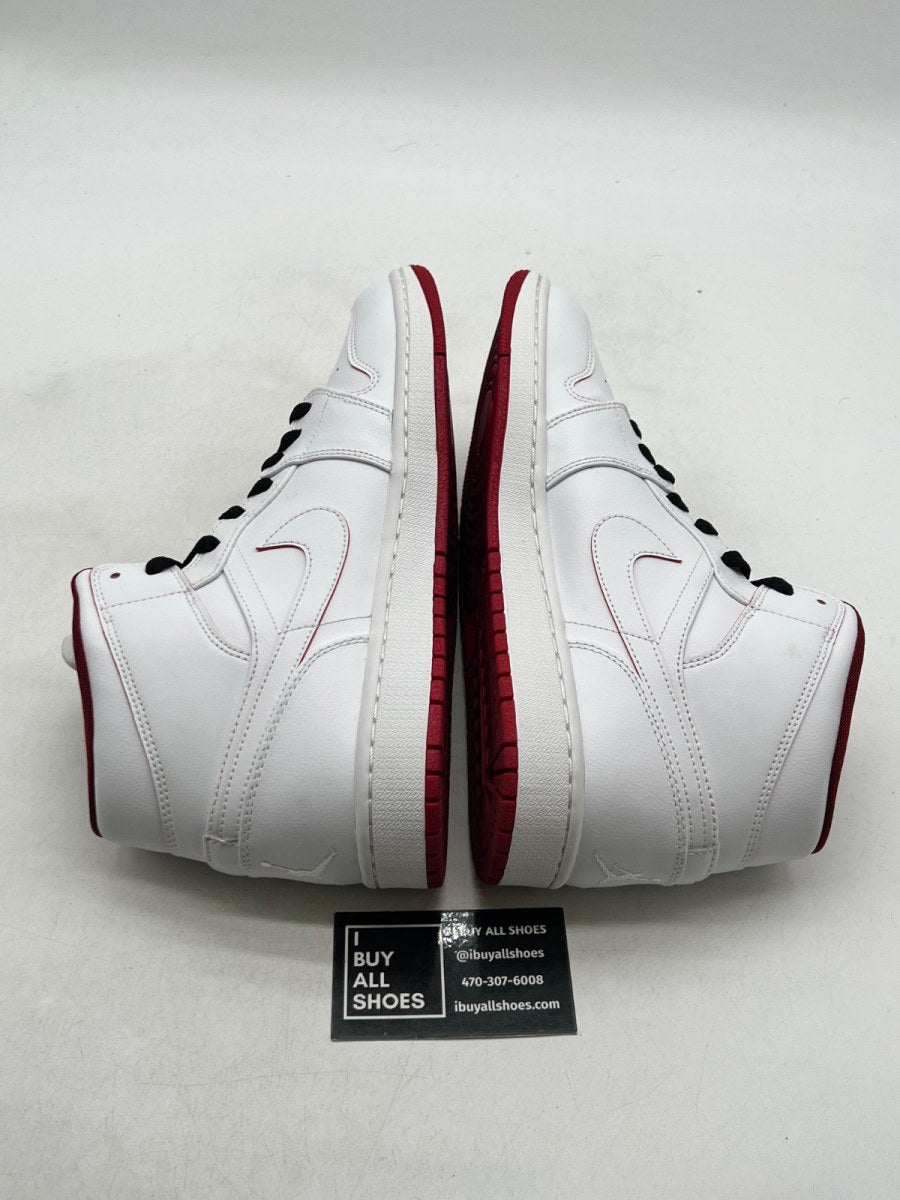 Jordan 1 Retro Mid White Gym Red Black 10.5 (Lightly Worn Pre-Owned) - Image 8
