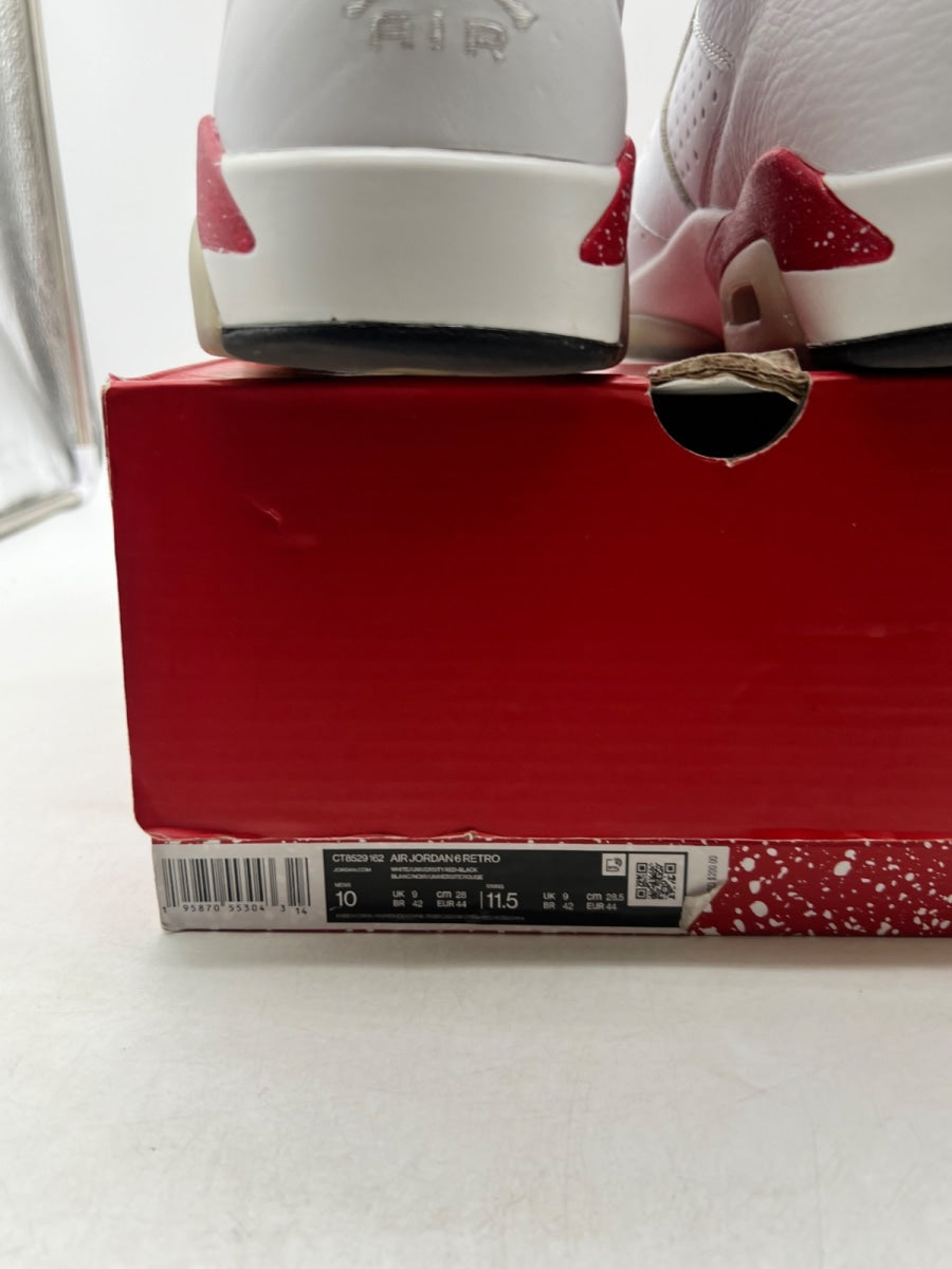 Jordan 6 Retro Red Oreo 10 (Moderately Worn Pre-Owned) - Image 6