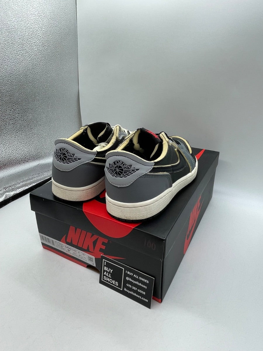 Jordan 1 Low OG EX Black Smoke Grey 9.5 (Moderately Worn Pre-Owned) - Image 5