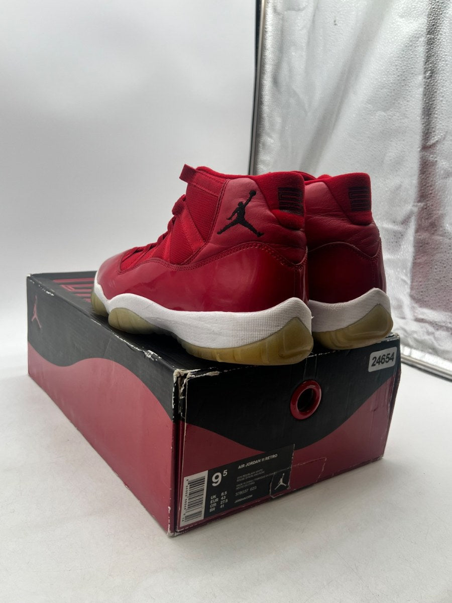 Jordan 11 Retro Win Like 96 9.5 (Heavily Worn Pre-Owned)JordanGym Red/Black-White - Image 4