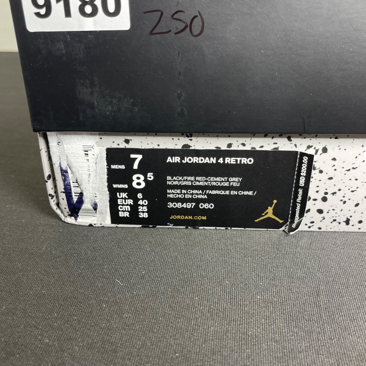 Jordan 4 Retro Bred (2019) (Size 7) - aux