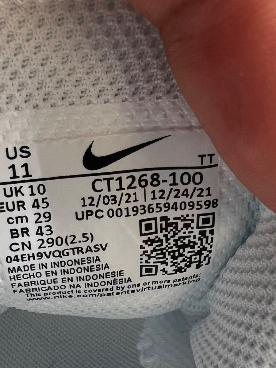 Nike Air Max 95 Essential White Grey Fog 11 (Lightly Worn Pre-Owned) - Image 9